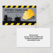 建築サイト懸命ハット | 元請負人 名刺 (正面/裏面)