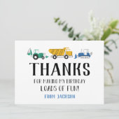 建築サイト誕生日サンキューカード サンキューカード (スタンド正面)