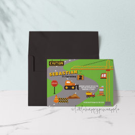 建築サイト誕生日招待状 招待状