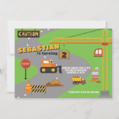 建築サイト誕生日招待状 招待状 (正面)