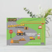 建築サイト誕生日招待状 招待状 (スタンド正面)