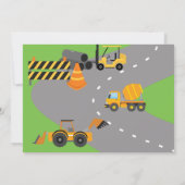 建築サイト誕生日招待状 招待状 (裏面)