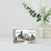 建築サイト |エンジニア |実在財産 名刺 (スタンド正面)