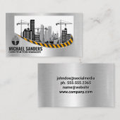 建築サイト |エンジニア |実在財産 名刺 (正面/裏面)