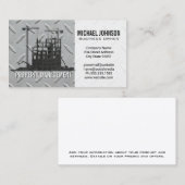 建築サイト | スチール | 請負人 名刺 (正面/裏面)