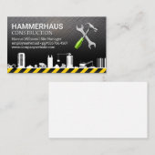 建築サイト | ビルダーツール | メタル 名刺 (正面/裏面)