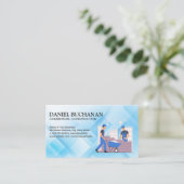 建築サイト | ブルーカラー労働者 名刺 (スタンド正面)