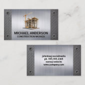 建築サイト | メタル | ねじ 名刺 (正面/裏面)