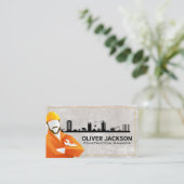 建築サイト |ワーカーホールディングレンチ 名刺 (スタンド正面)