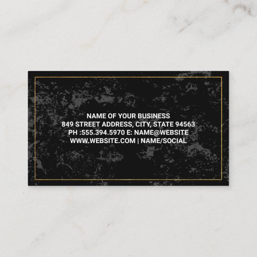 建築サイト |作業車両 |実在財産 名刺 (裏面)