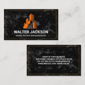 建築サイト |作業車両 |実在財産 名刺 (正面/裏面)