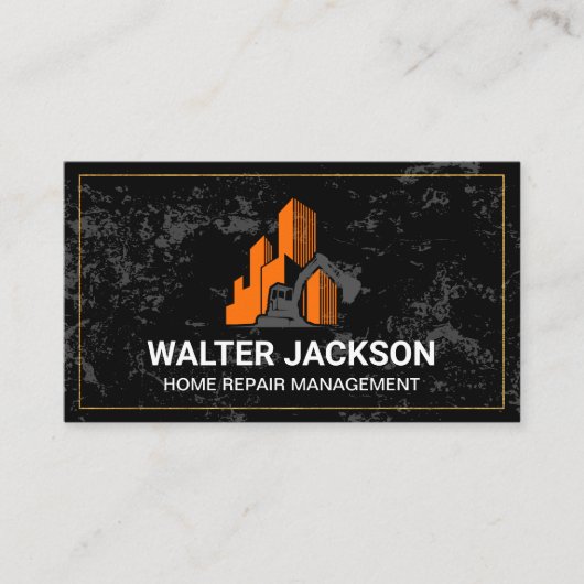 建築サイト |作業車両 |実在財産 名刺 (正面)