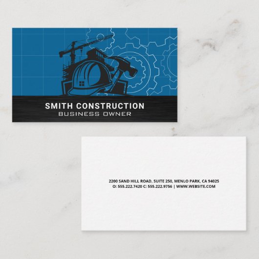 建築サイト | 商業実在財産 名刺 (正面/裏面)