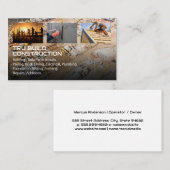 建築サイト | 屋上 | パバー | 労働者 名刺 (正面/裏面)