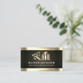 建築サイト | 財産開発 名刺 (スタンド正面)