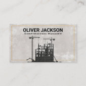 建築サイト | 足場 | クレーン 名刺 (正面)