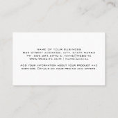 建築サイト |車両 名刺 (裏面)