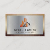 建築サイト |金属縁ど製名刺 名刺 (正面)