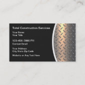 建築サービスシルバートーンの背景 名刺 (正面)