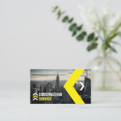 建築サービス、ハウス建物、不動産仲介業者 名刺 (スタンド正面)