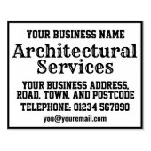 建築サービス(名前、住所など) ラバースタンプ (インプリント)