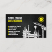 建築サービス、建築、リノベーション 名刺 (裏面)