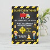 建築シャルボード誕生日パーティー写真 招待状 (スタンド正面)