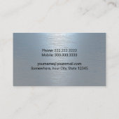 建築ショベルオペレーターブルーメタル 名刺 (裏面)