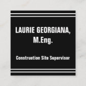 建築シンプルサイト管理者プロフェッショナル スクエア名刺 (正面)