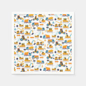 建築シンプルダンプトラック車のパーティー スタンダードカクテルナプキン (正面)