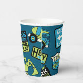 建築シンボルや象徴とトラック 紙コップ (右)