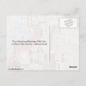 建築シーン:バイピエロデッラフランチェスカ ポストカード (裏面)