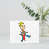 建築ジャックハンマーTシャツとギフト ポストカード (スタンド正面)