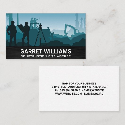 建築ジョブサイト 名刺 (正面/裏面)