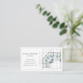 建築スケッチ名刺 名刺 (スタンド正面)