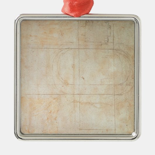 建築スケッチ メタルオーナメント (正面)