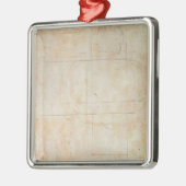 建築スケッチ メタルオーナメント (左)