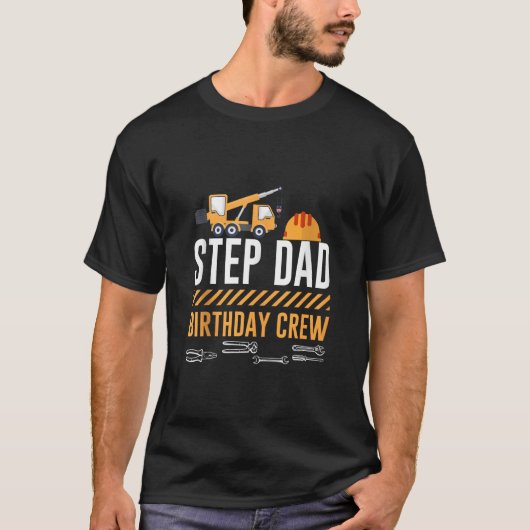 建築ステップパパ誕生日クルー建築B Tシャツ (正面)
