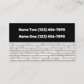 建築ストネマソンブリックワークスカスタム 名刺 (裏面)