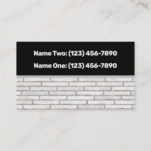 建築ストネマソンブリックワークスカスタム 名刺 (裏面)