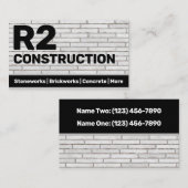 建築ストネマソンブリックワークスカスタム 名刺 (正面/裏面)