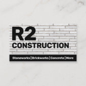 建築ストネマソンブリックワークスカスタム 名刺 (正面)