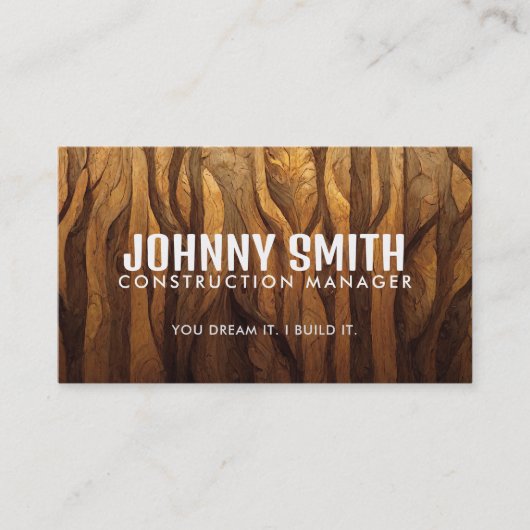 建築スローガンズビジネスカード 名刺 (正面)