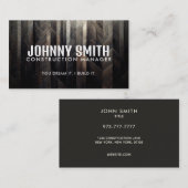 建築スローガンズビジネスカード 名刺 (正面/裏面)