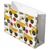 建築セット、大きいおもしろいのギフトバッグ-光沢のある ラージペーパーバッグ (正面アングル)