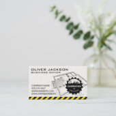 建築ソー |スカイライン |ブループリント 名刺 (スタンド正面)