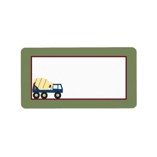 建築ゾーンの郵送先住所 ラベル (正面)