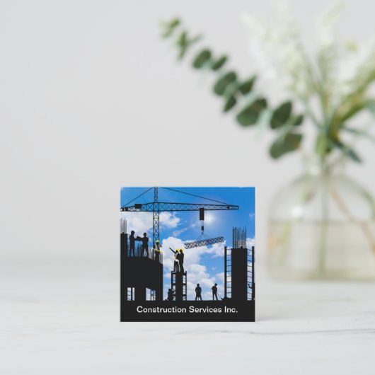建築ゾーンサービス名刺 スクエア名刺 (スタンド正面)