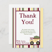 建築ゾーンフラットサンキューカード 招待状 (正面/裏面)