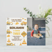 建築ゾーン誕生日招待状(写真あり) 招待状 (スタンド正面)